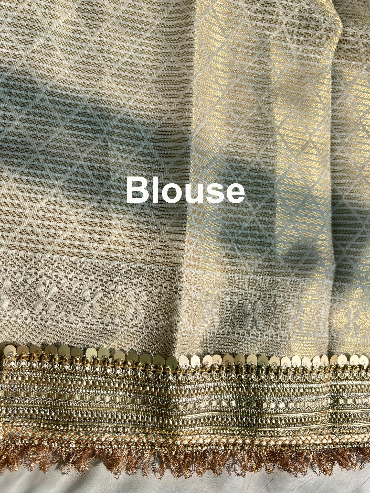 Royal Gold Zari Weave Elephant Motif Festive Saree