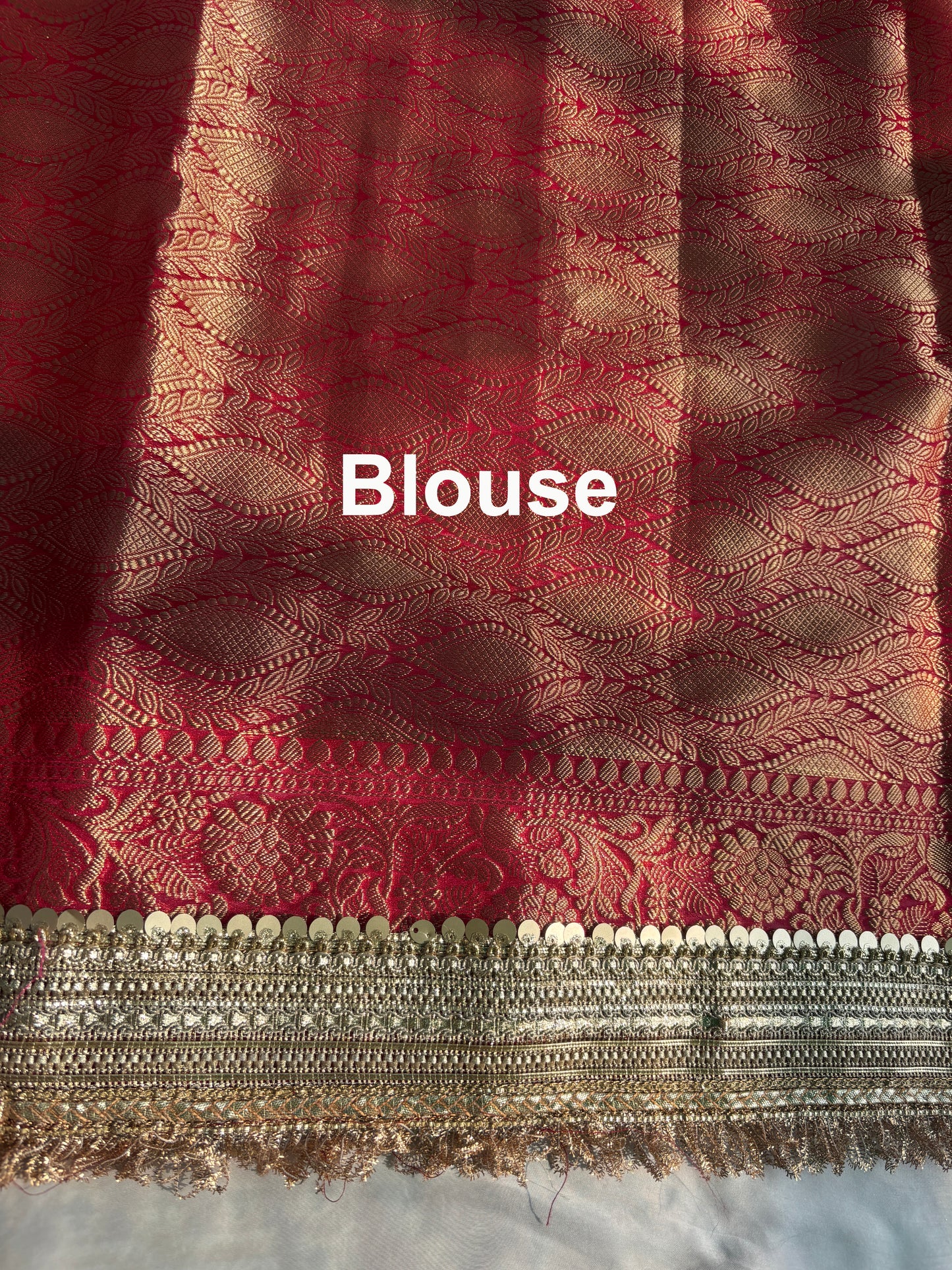 Red Hand Embroidered Zari Work Festive Designer Saree