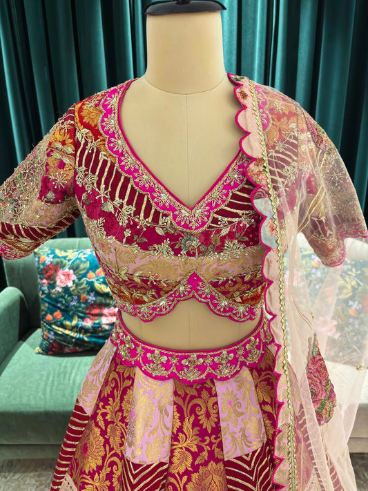 Grand Lehenga with Intricate Embroidery and Regal Silhouette