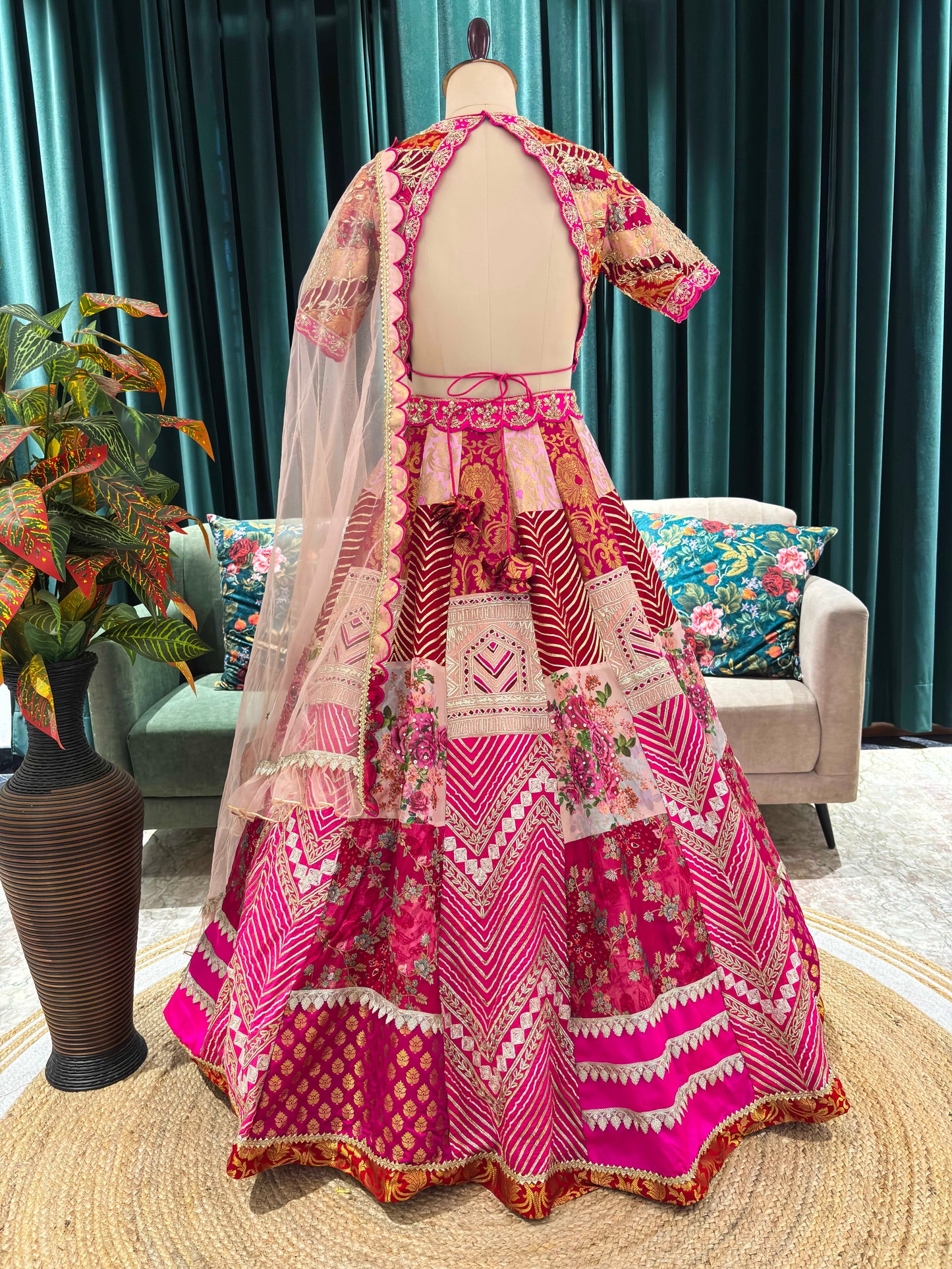 Grand Lehenga with Intricate Embroidery and Regal Silhouette