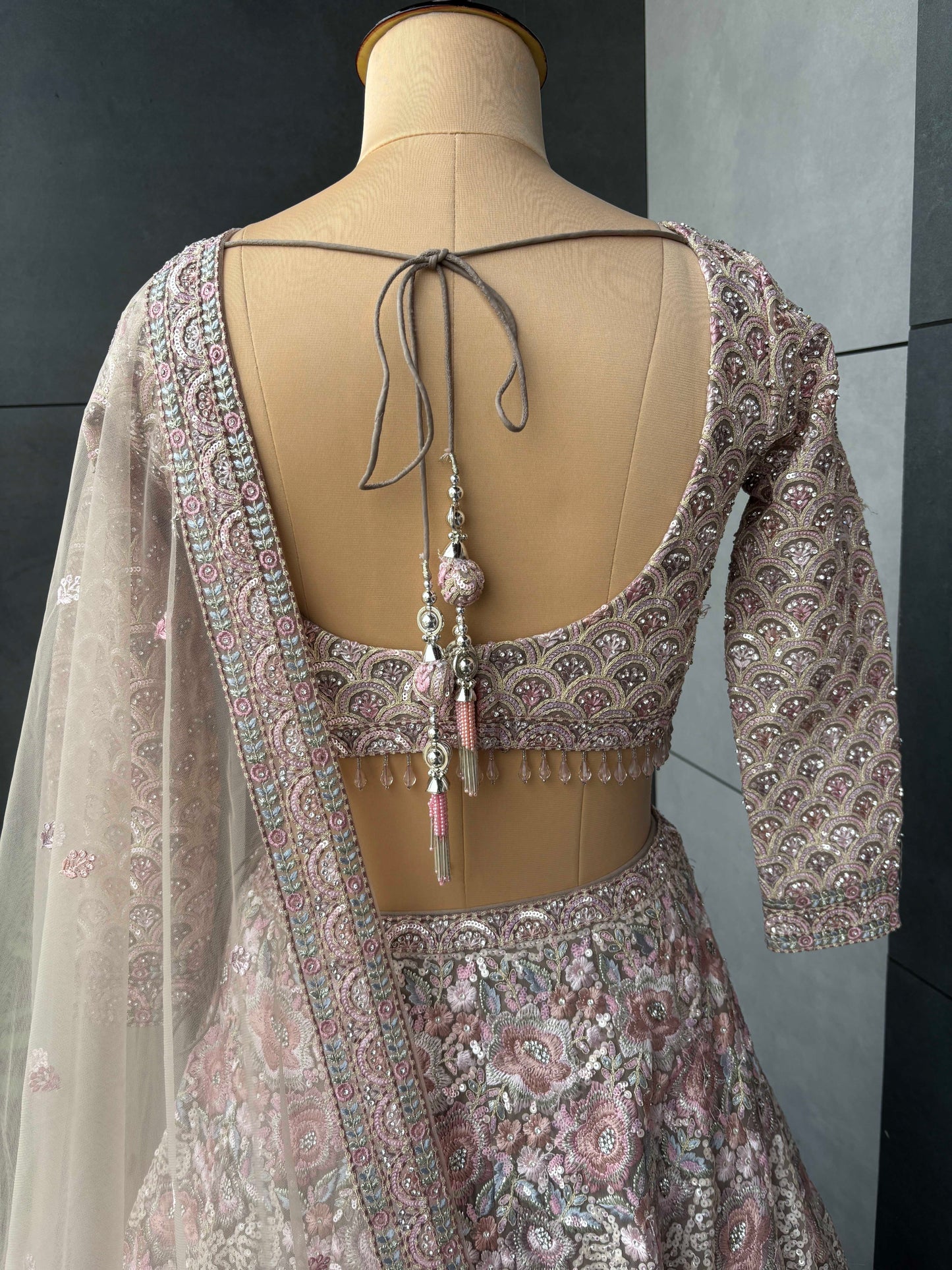 Pink Colour Lehenga with Resham and Sequins Work