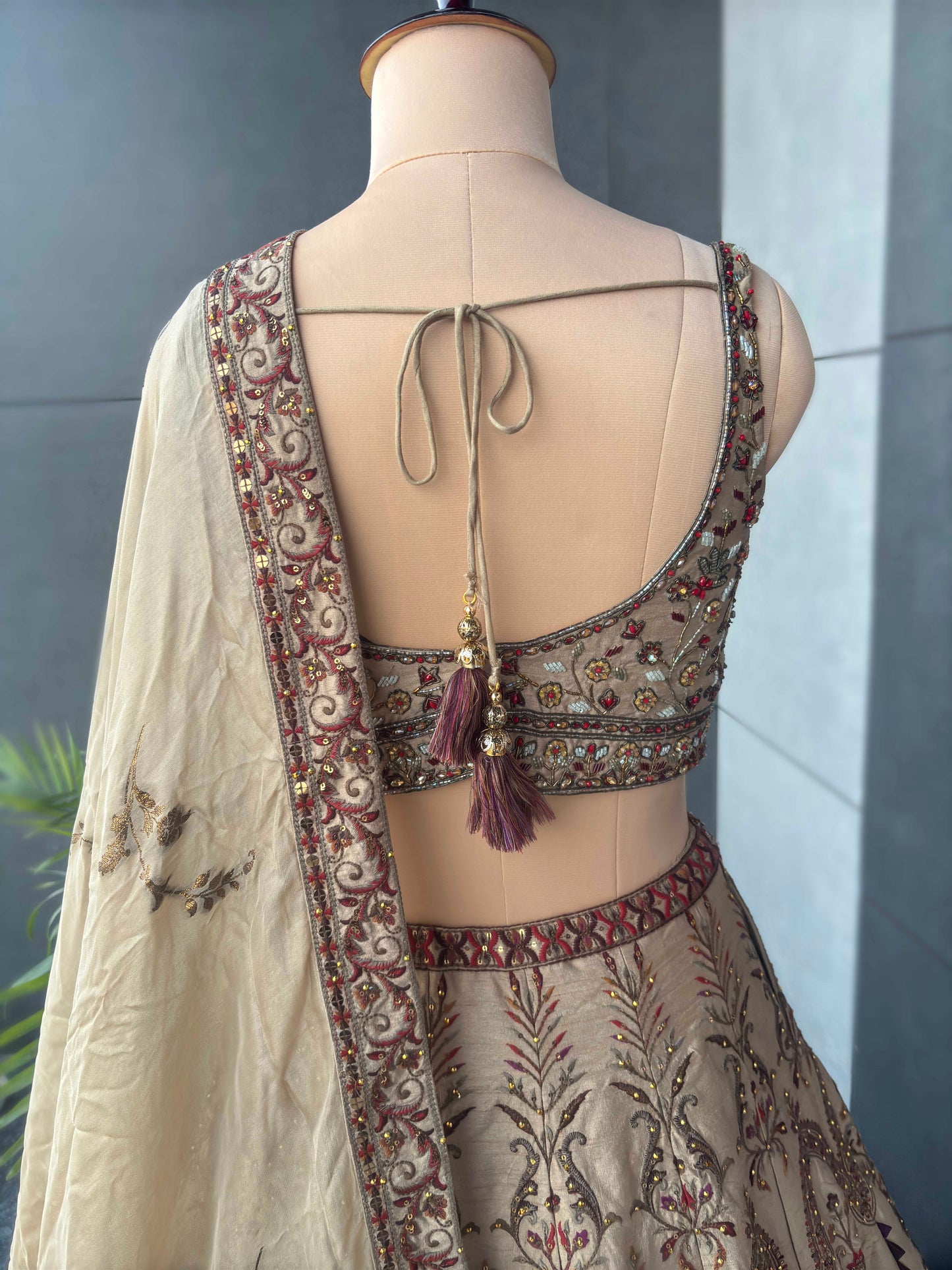 Designer Lehenga with Multi Resham & Sequins Work