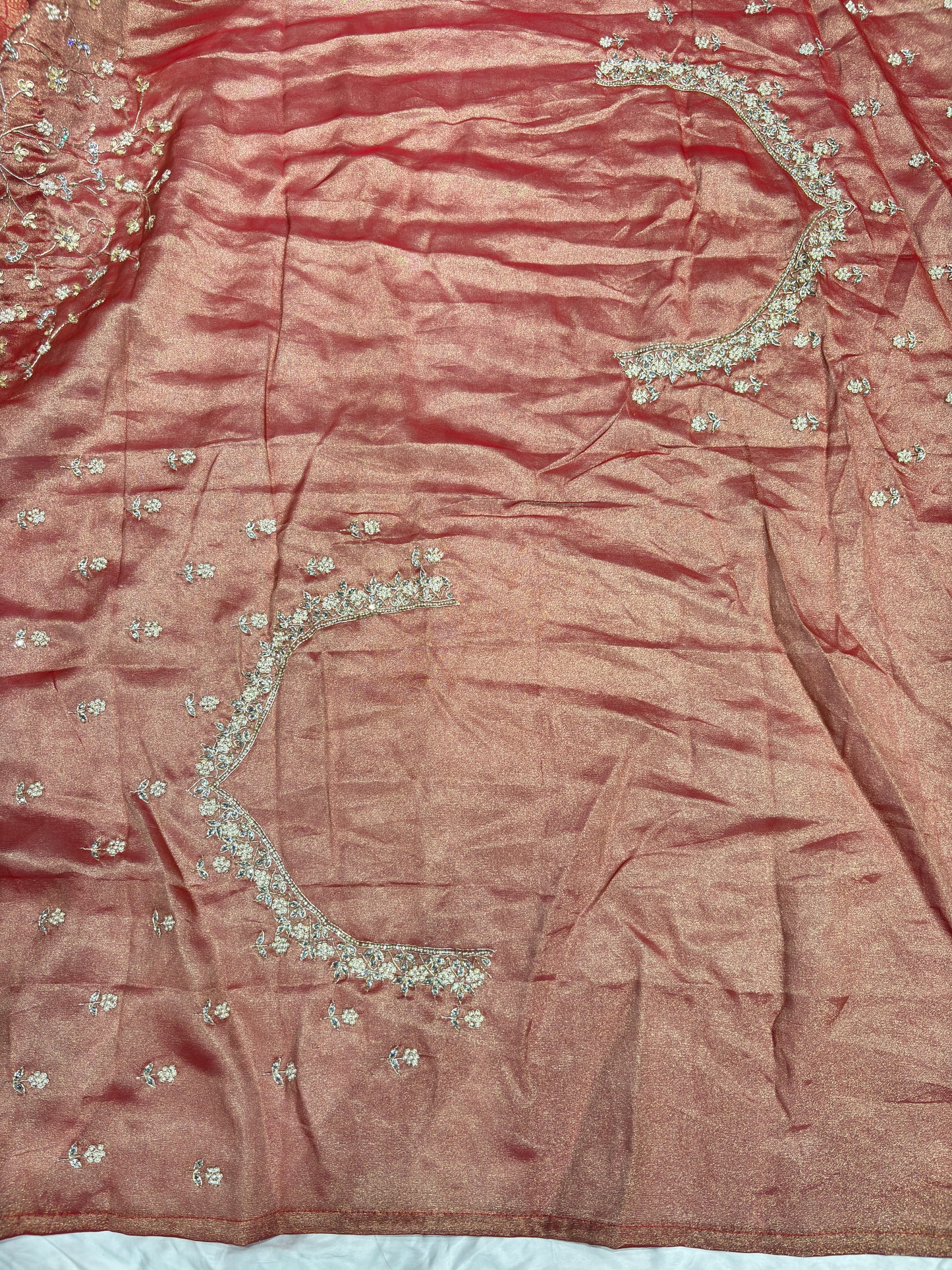 Rich Pink Kanchipuram Silk Saree with Heavy Zari Weaving & Designer Border