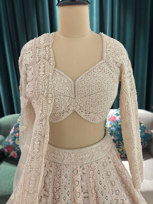 Intricate Embroidery Designer Lehenga with Dupatta