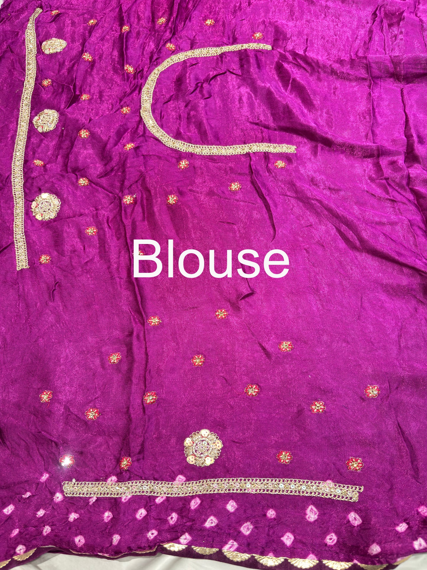 Gajji Silk Wine Colour Saree with Bird and Floral Motifs