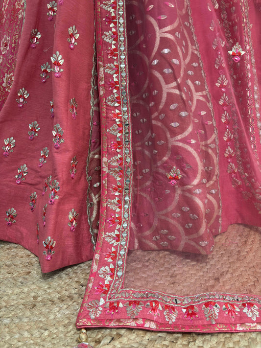 Lehenga Set with Sequins & Beadwork – Bridal Couture Edition