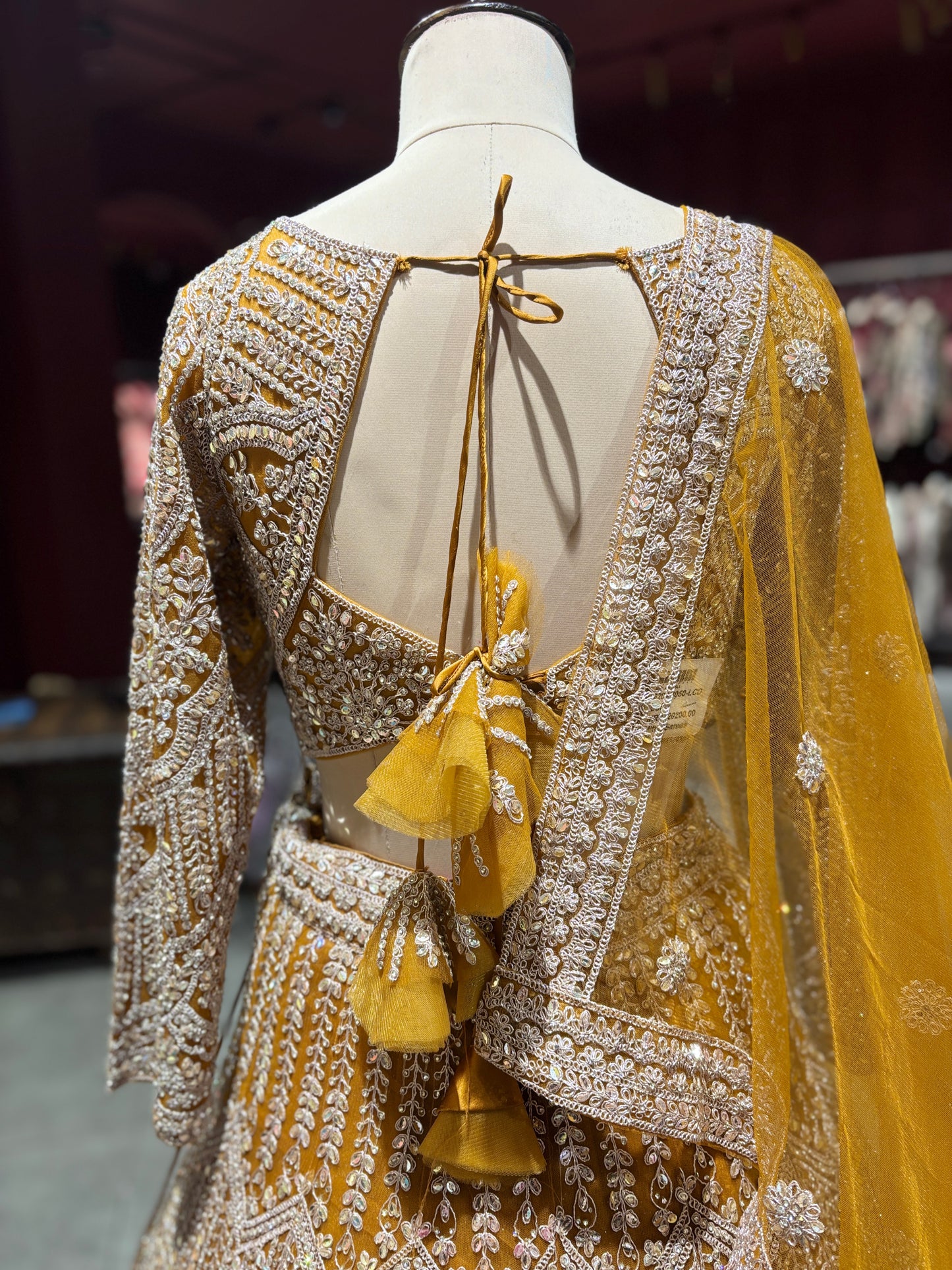 Yellow Heavy Embroidered Non Bridal Lehenga Choli with Dupatta