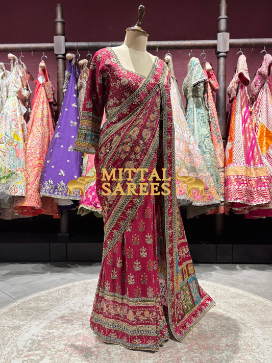 Grand Royal Heritage Handwork Designer Saree