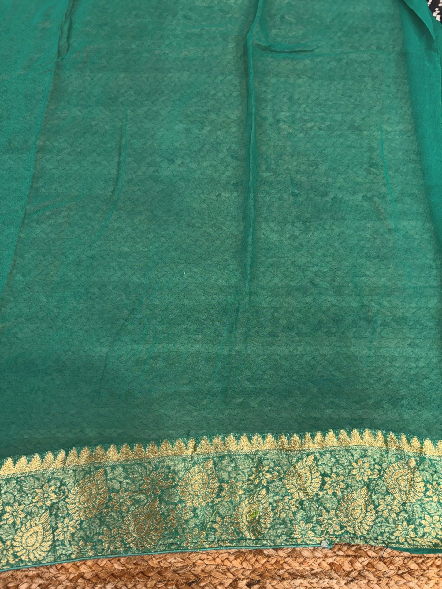 Classic Bandhani Motif Saree With Rich Heritage Woven Border