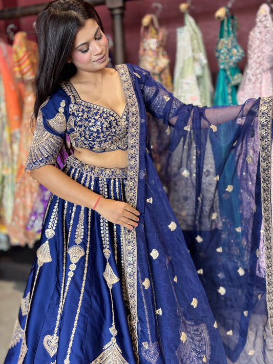 Designer Embroidered Lehenga Choli with Dupatta Bridal & Wedding Wear