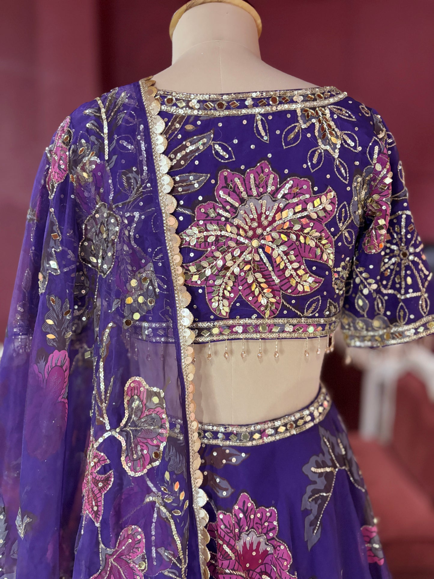 Grand Designer Floral Print Lehenga With Designer Blouse