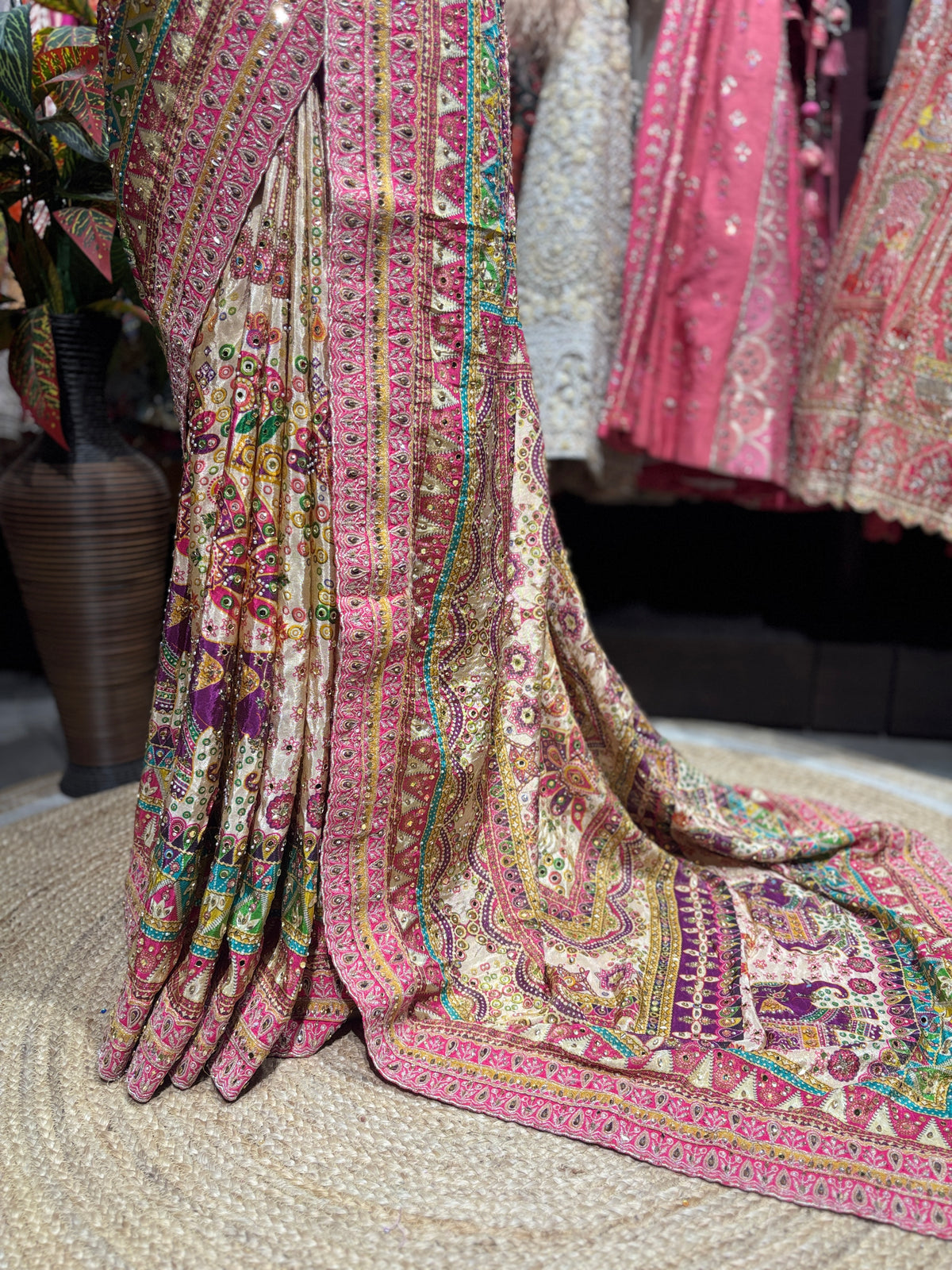 Grand Designer heritage saree With Designer Blouse