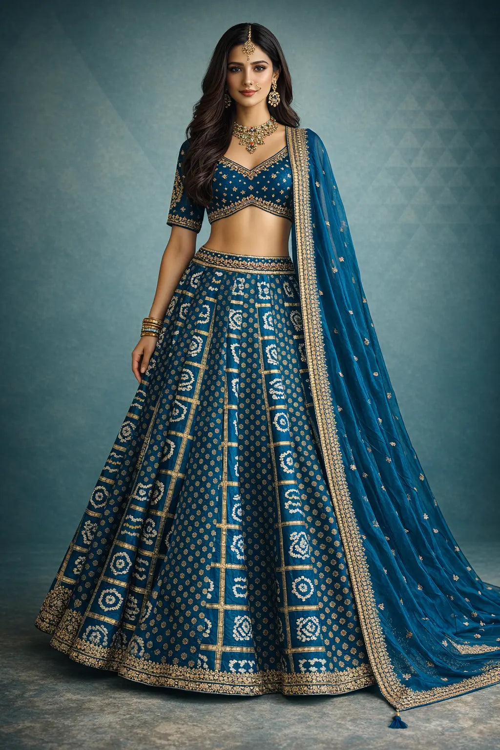 Royal Blue Lehenga Styling Ideas for Weddings
