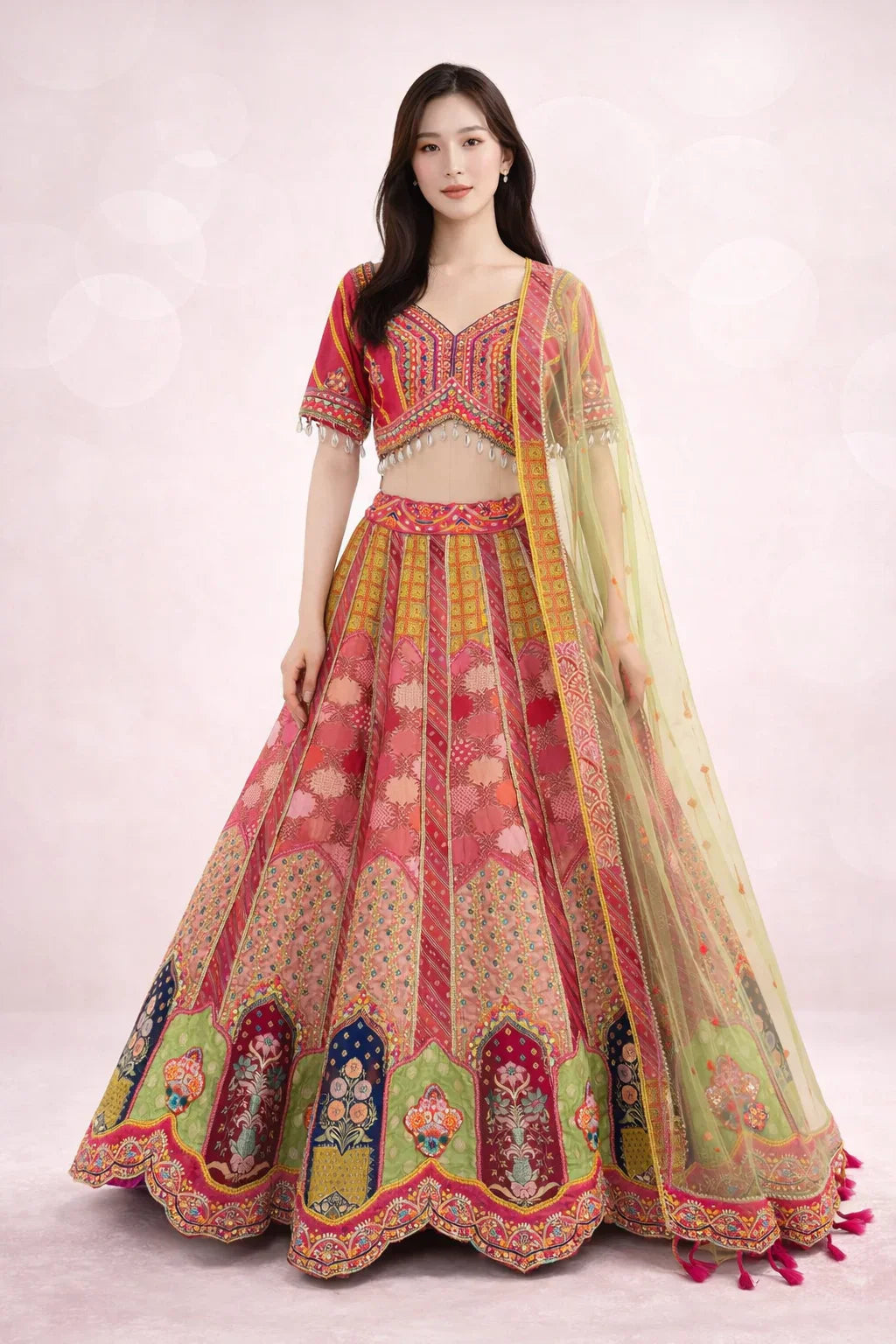 Mirror Work Lehenga Trend Explained