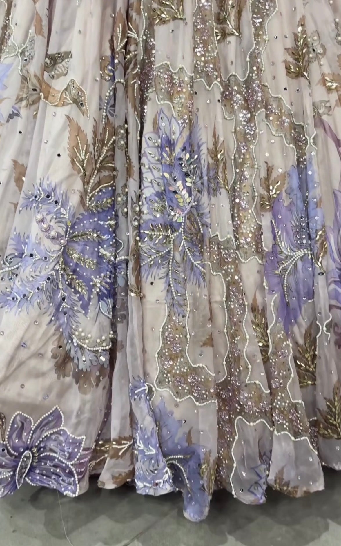Grand Designer Lavender colour Lehenga