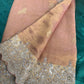 Designer Soft Pink Saree with Golden Paisley Embroidery