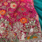 Designer Khaddi Georgette Saree with Ornate Floral Embroidery