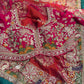 Designer Khaddi Georgette Saree with Ornate Floral Embroidery