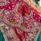 Designer Khaddi Georgette Saree with Ornate Floral Embroidery