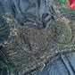Grand Dark Blue Saree with Sequin Embroidery