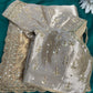 Grand Designer Silk Champagne Saree with Sequin Floral Detailing