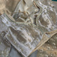 Grand Designer Silk Champagne Saree with Sequin Floral Detailing
