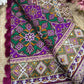 Purple Patola Silk Designer Saree With Pearl & Zarkan Work