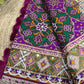 Purple Patola Silk Designer Saree With Pearl & Zarkan Work