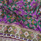 Purple Patola Silk Designer Saree With Pearl & Zarkan Work