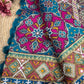 Blue Patola Silk Designer Saree With Pearl & Zarkan Work