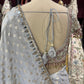 Designer Silver Gray Saree with Silver Mirror Embroidery