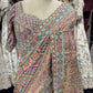Patola Inspired Saree with Heavy Mirror Work & Designer Blouse