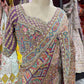 Patola Inspired Saree with Heavy Mirror Work & Designer Blouse
