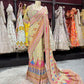 Heritage Printed Saree with Heavy Embroidered Border & Designer Blouse