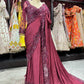 Designer Saree with Heavy Sequins Handwork Luxury Wedding Party