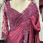 Designer Saree with Heavy Sequins Handwork Luxury Wedding Party