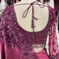 Designer Saree with Heavy Sequins Handwork Luxury Wedding Party