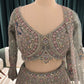 Opulent Green Embroidered Lehenga with Sequins & Stone Work