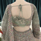 Opulent Green Embroidered Lehenga with Sequins & Stone Work