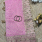 Khaddi Georgette Pink Blouse with Gold Sequin Embroidery