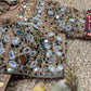 Glass Tissue Golden Blouse with Multicolor Sequin Embroidery