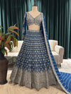 Grand Embroidered Lehenga Set with Zari & Beadwork Detailing