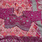 Khaddi Georgette Rani Colour Saree with Silver Floral Embroidery