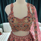 Rose Gold Lehenga Set with Sweetheart Choli & Polka Dot Dupatta