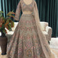 Regal Golden Embroidered Lehenga with Floral & Peacock Zari Work