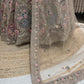 Regal Golden Embroidered Lehenga with Floral & Peacock Zari Work