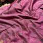 Magenta Pink Banarasi Patola Silk Saree with Antique Gold Zari Floral Weaving
