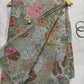 Crepe Saree Ornate Blouse with Mirror and Sequin Embroidery