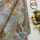 Crepe Saree Ornate Blouse with Mirror and Sequin Embroidery