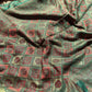 Emerald Green Banarasi Patola Silk Saree with Antique Gold & Red Zari Weaving